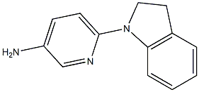 6-(2,3-dihydro-1H-indol-1-yl)pyridin-3-amine Struktur