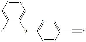 6-(2-fluorophenoxy)nicotinonitrile Struktur