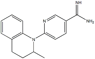 6-(2-methyl-3,4-dihydroquinolin-1(2H)-yl)pyridine-3-carboximidamide Struktur