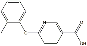 6-(2-methylphenoxy)nicotinic acid Struktur