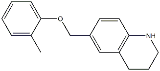 6-(2-methylphenoxymethyl)-1,2,3,4-tetrahydroquinoline Struktur