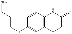 6-(3-aminopropoxy)-3,4-dihydroquinolin-2(1H)-one Struktur