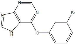 6-(3-bromophenoxy)-7H-purine Struktur