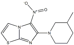 6-(3-methylpiperidin-1-yl)-5-nitroimidazo[2,1-b][1,3]thiazole Struktur