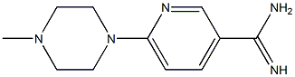 6-(4-methylpiperazin-1-yl)pyridine-3-carboximidamide Struktur