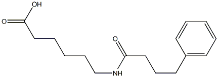 6-(4-phenylbutanamido)hexanoic acid Struktur