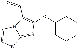 6-(cyclohexyloxy)imidazo[2,1-b][1,3]thiazole-5-carbaldehyde Struktur