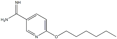 6-(hexyloxy)pyridine-3-carboximidamide Struktur