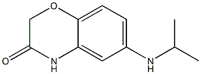 6-(propan-2-ylamino)-3,4-dihydro-2H-1,4-benzoxazin-3-one Struktur