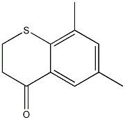 6,8-dimethyl-3,4-dihydro-2H-1-benzothiopyran-4-one Struktur