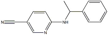 6-[(1-phenylethyl)amino]nicotinonitrile Struktur