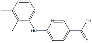 6-[(2,3-dimethylphenyl)amino]pyridine-3-carboxylic acid Struktur