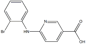 6-[(2-bromophenyl)amino]pyridine-3-carboxylic acid Struktur