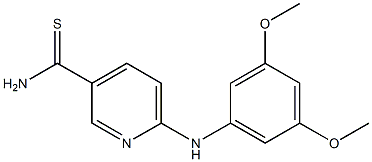 6-[(3,5-dimethoxyphenyl)amino]pyridine-3-carbothioamide Struktur