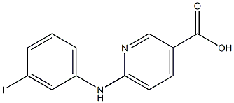 6-[(3-iodophenyl)amino]pyridine-3-carboxylic acid Struktur