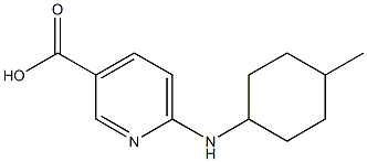 6-[(4-methylcyclohexyl)amino]pyridine-3-carboxylic acid Struktur