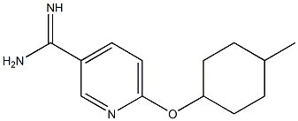 6-[(4-methylcyclohexyl)oxy]pyridine-3-carboximidamide Struktur