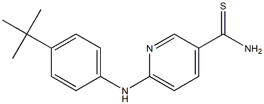 6-[(4-tert-butylphenyl)amino]pyridine-3-carbothioamide Struktur