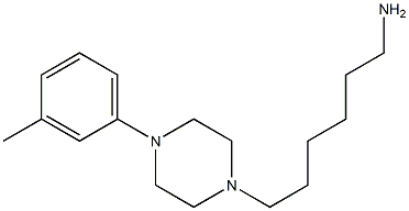 6-[4-(3-methylphenyl)piperazin-1-yl]hexan-1-amine Struktur