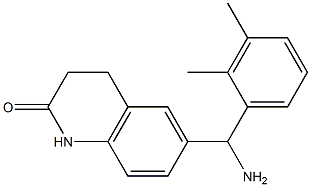 6-[amino(2,3-dimethylphenyl)methyl]-1,2,3,4-tetrahydroquinolin-2-one Struktur