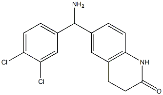 6-[amino(3,4-dichlorophenyl)methyl]-1,2,3,4-tetrahydroquinolin-2-one Struktur