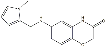 6-{[(1-methyl-1H-pyrrol-2-yl)methyl]amino}-3,4-dihydro-2H-1,4-benzoxazin-3-one Struktur