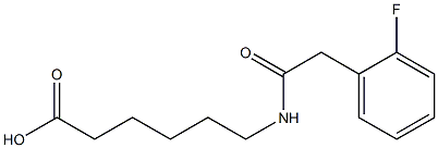 6-{[(2-fluorophenyl)acetyl]amino}hexanoic acid Struktur