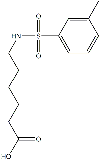 6-{[(3-methylphenyl)sulfonyl]amino}hexanoic acid Struktur