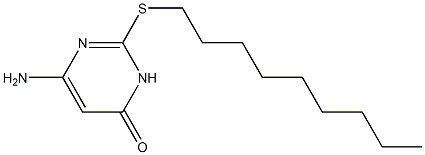 6-amino-2-(nonylsulfanyl)-3,4-dihydropyrimidin-4-one Struktur