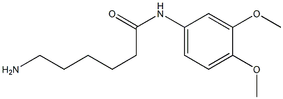 6-amino-N-(3,4-dimethoxyphenyl)hexanamide Struktur