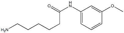 6-amino-N-(3-methoxyphenyl)hexanamide Struktur