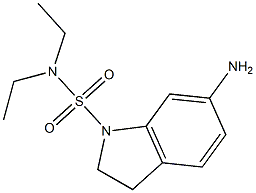 6-amino-N,N-diethyl-2,3-dihydro-1H-indole-1-sulfonamide Struktur