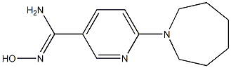 6-azepan-1-yl-N'-hydroxypyridine-3-carboximidamide Struktur