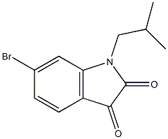 6-bromo-1-(2-methylpropyl)-2,3-dihydro-1H-indole-2,3-dione Struktur