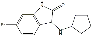 6-bromo-3-(cyclopentylamino)-2,3-dihydro-1H-indol-2-one Struktur