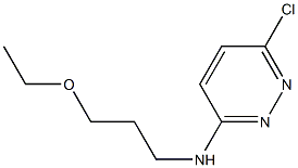 6-chloro-N-(3-ethoxypropyl)pyridazin-3-amine Struktur