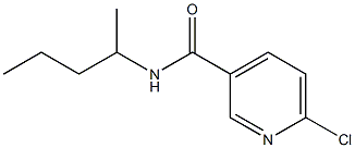 6-chloro-N-(pentan-2-yl)pyridine-3-carboxamide Struktur