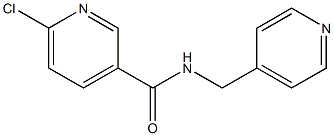 6-chloro-N-(pyridin-4-ylmethyl)pyridine-3-carboxamide Struktur