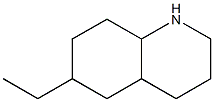 6-ethyldecahydroquinoline Struktur