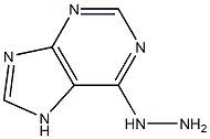 6-hydrazino-7H-purine Struktur