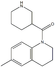 6-methyl-1-(piperidin-3-ylcarbonyl)-1,2,3,4-tetrahydroquinoline Struktur