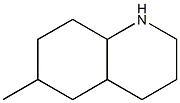 6-methyldecahydroquinoline Struktur