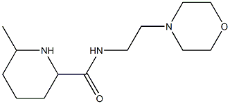 6-methyl-N-(2-morpholin-4-ylethyl)piperidine-2-carboxamide Struktur