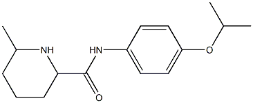 6-methyl-N-[4-(propan-2-yloxy)phenyl]piperidine-2-carboxamide Struktur