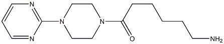 6-oxo-6-(4-pyrimidin-2-ylpiperazin-1-yl)hexan-1-amine Struktur