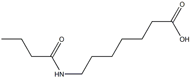 7-(butyrylamino)heptanoic acid Struktur