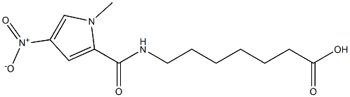 7-[(1-methyl-4-nitro-1H-pyrrol-2-yl)formamido]heptanoic acid Struktur