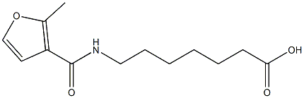 7-[(2-methyl-3-furoyl)amino]heptanoic acid Struktur