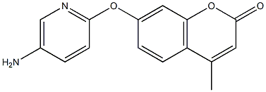 7-[(5-aminopyridin-2-yl)oxy]-4-methyl-2H-chromen-2-one Struktur