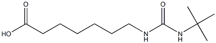 7-[(tert-butylcarbamoyl)amino]heptanoic acid Struktur